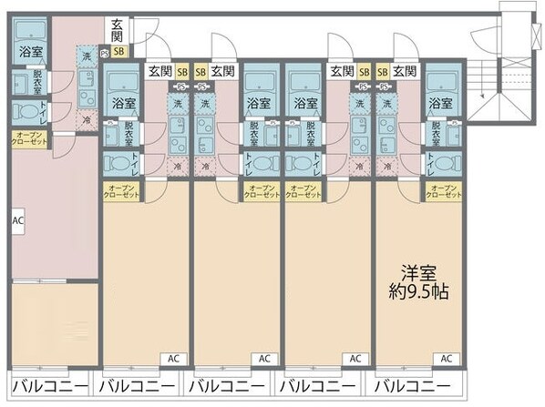 小手指駅 徒歩10分 1階の物件間取画像